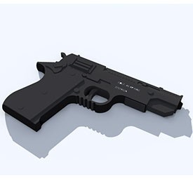 Colt 45 Gun 3D Object | FREE Artlantis Objects Download